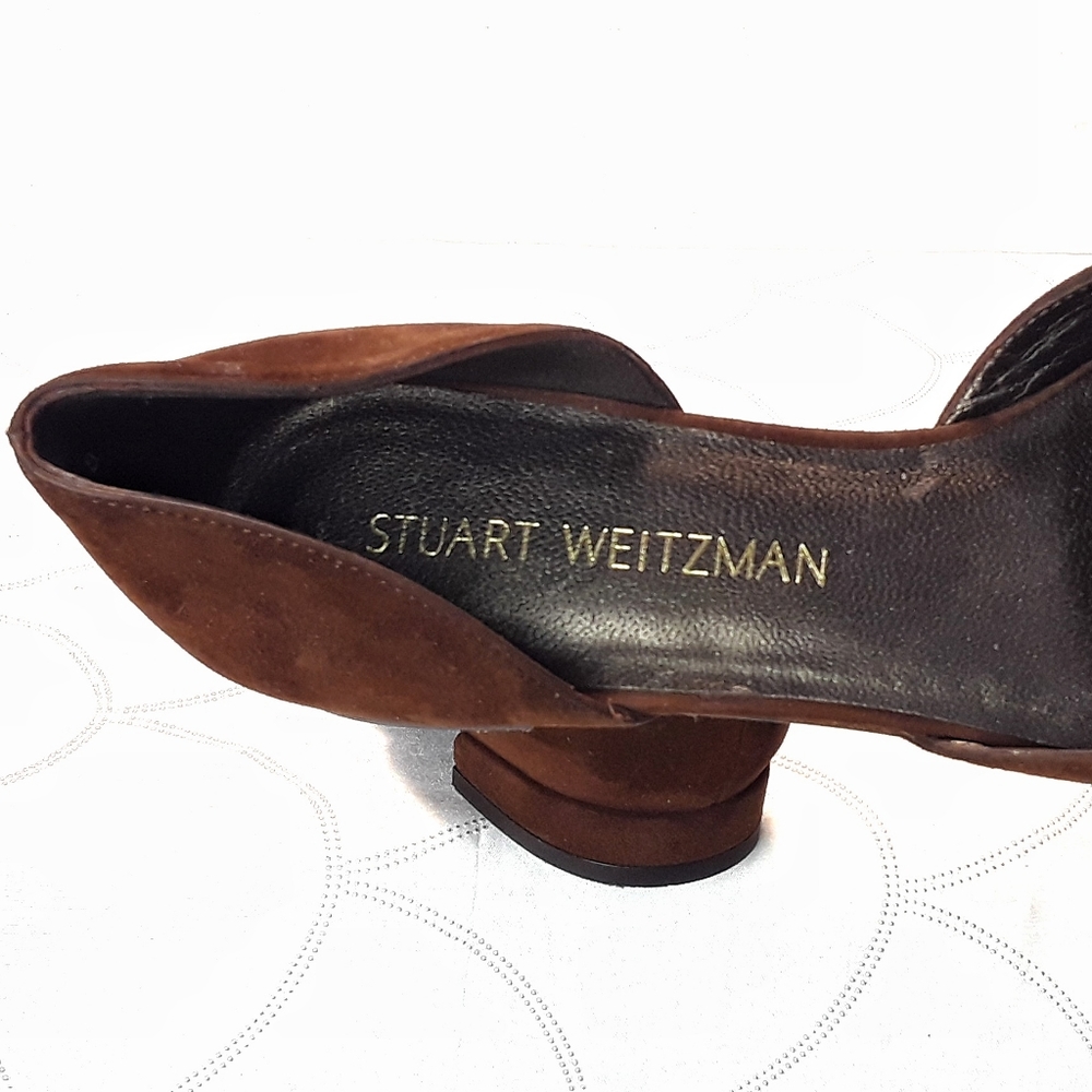 Stuart Weitzman Chestnut Camel Brown Suede Flats - image 7